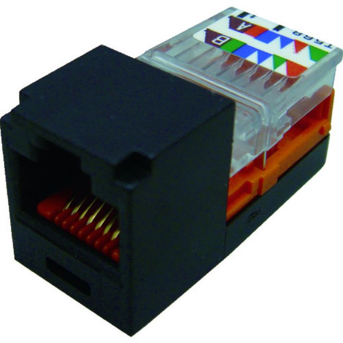 PANDUIT カテゴリ5Eモジュラージャック 黒(Tcode:4694881)