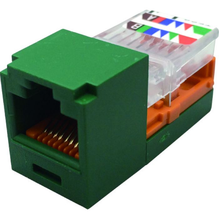 PANDUIT カテゴリ5Eモジュラージャック 緑(Tcode:8146614)
