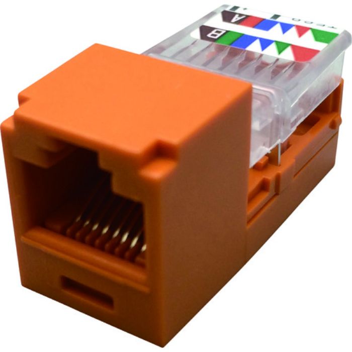 PANDUIT カテゴリ5Eモジュラージャック オレンジ(Tcode:8146616)