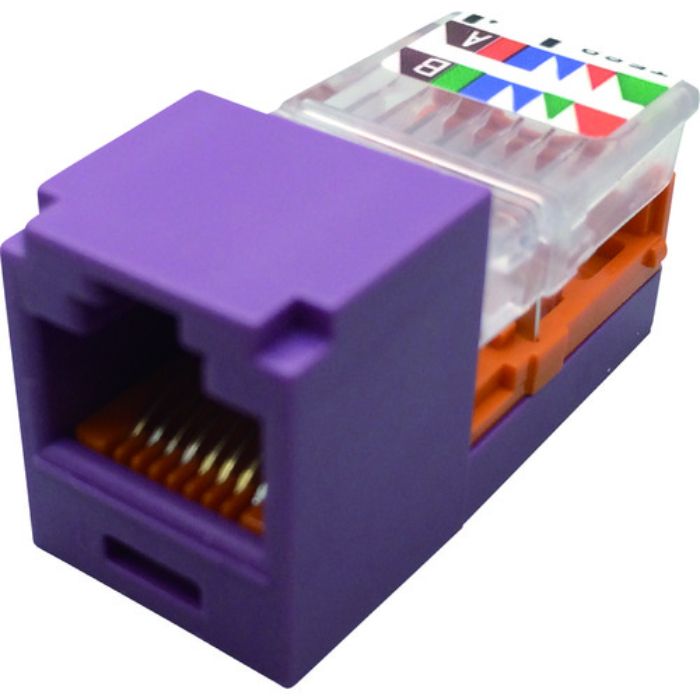 PANDUIT カテゴリ5Eモジュラージャック 紫(Tcode:8146618)