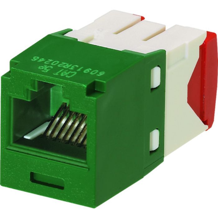 PANDUIT カテゴリ5E RJ45モジュラージャック UTP TGタイプ 緑 CJ5E88TGGR(Tcode:1487067)