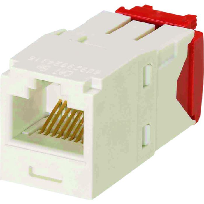 PANDUIT カテゴリ5E RJ45モジュラージャック UTP TGタイプ オフホワイト CJ5E88TGIW(Tcode:1487069)