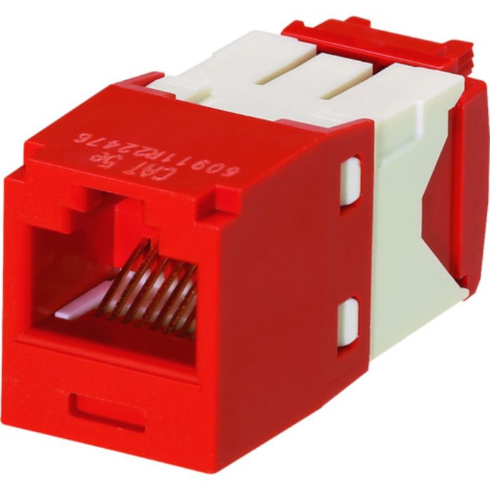 PANDUIT カテゴリ5E RJ45モジュラージャック UTP TGタイプ 赤 CJ5E88TGRD(Tcode:1487071)