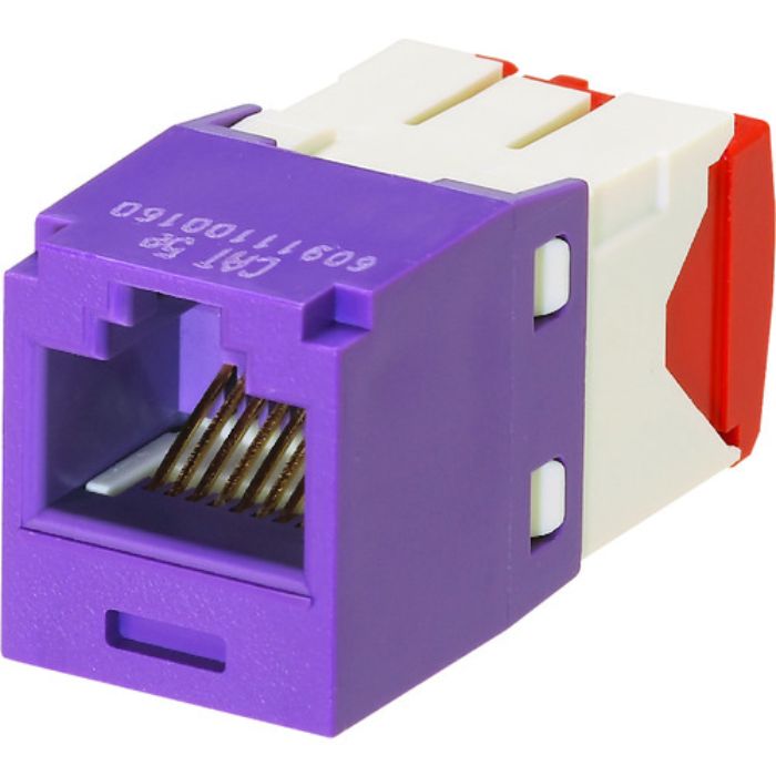 PANDUIT カテゴリ5E RJ45モジュラージャック UTP TGタイプ 紫 CJ5E88TGVL(Tcode:1487072)