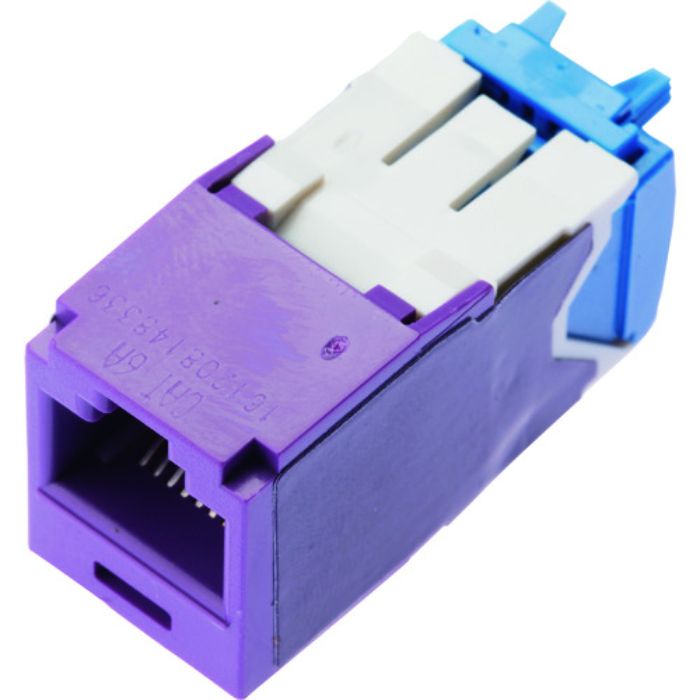 PANDUIT カテゴリ6A モジュラージャック 紫(Tcode:8257240)