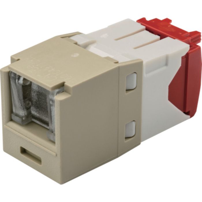 PANDUIT カテゴリ5E シャッター付モジュラージャック アイボリー(Tcode:8285878)