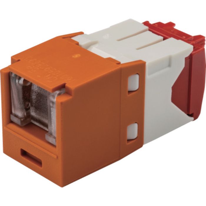 PANDUIT カテゴリ5E シャッター付モジュラージャック オレンジ(Tcode:8285882)