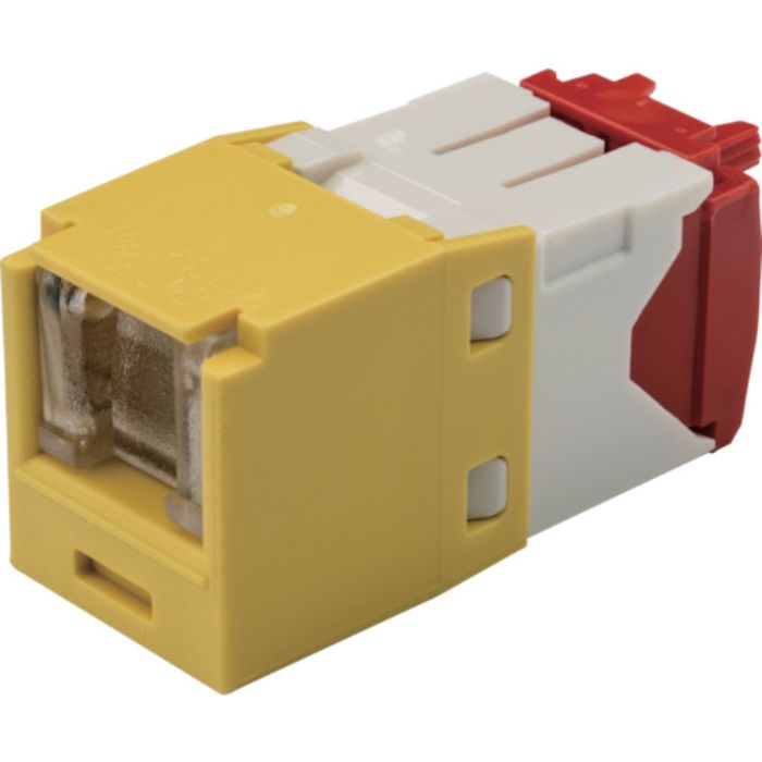 PANDUIT カテゴリ5E シャッター付モジュラージャック 黄(Tcode:8285885)