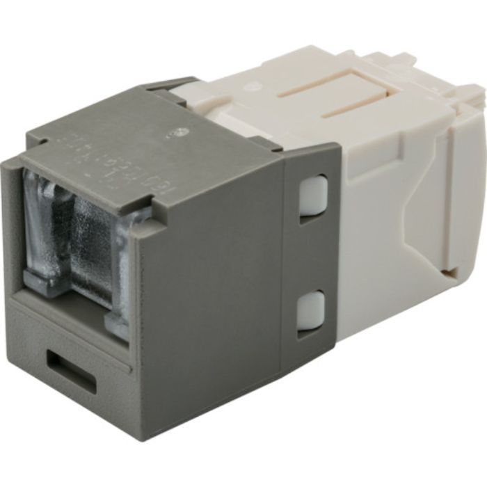 PANDUIT カテゴリ6 シャッター付モジュラージャック ライトグレー(Tcode:8285890)
