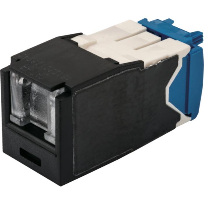 PANDUIT カテゴリ6A シャッター付モジュラージャック 黒(Tcode:8285896)