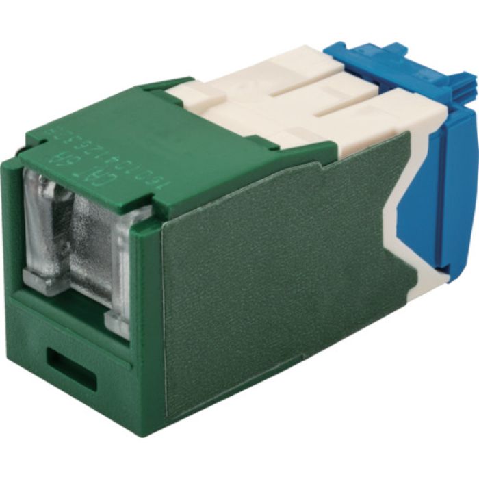 PANDUIT カテゴリ6A シャッター付モジュラージャック 緑(Tcode:8285898)