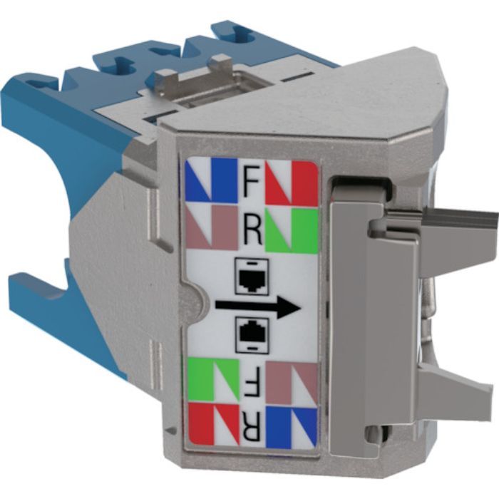 PANDUIT カテゴリ6A 左右45度シールドアングル シールド付きモジュラージャック用キャップ 青 CJSLRCAPBU-X(Tcode:2504143)