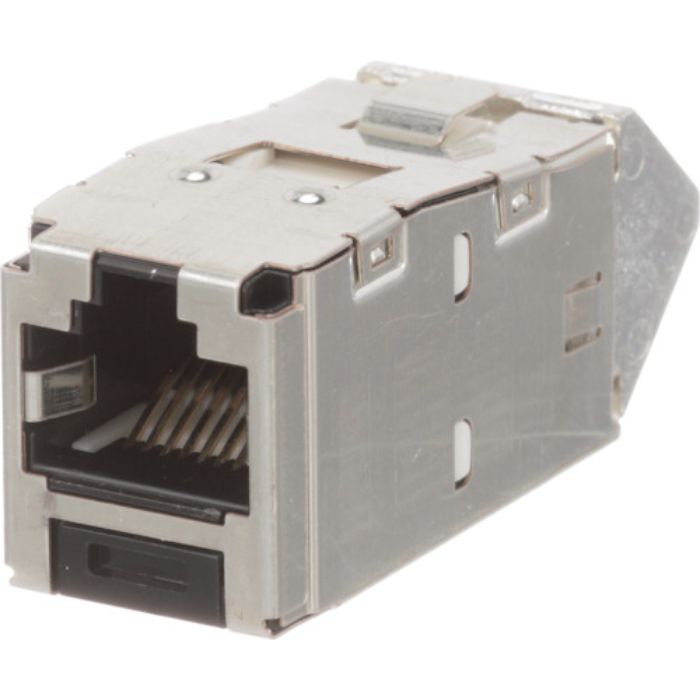 PANDUIT カテゴリ6 上下45度アングル シールド付きモジュラージャック 黒 CJSUD688TGY
