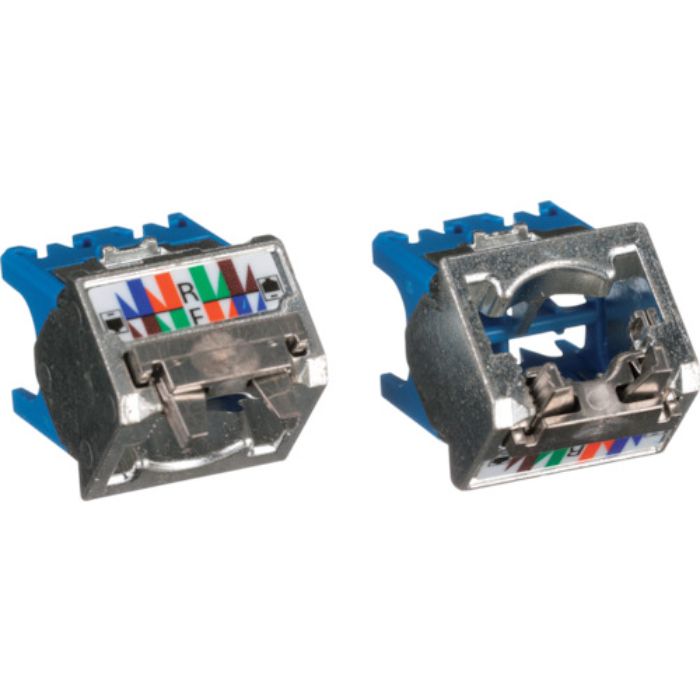 PANDUIT カテゴリ6A 上下45度シールドアングル シールド付きモジュラージャック用キャップ 青 CJSUDCAPBU-X(Tcode:2392925)