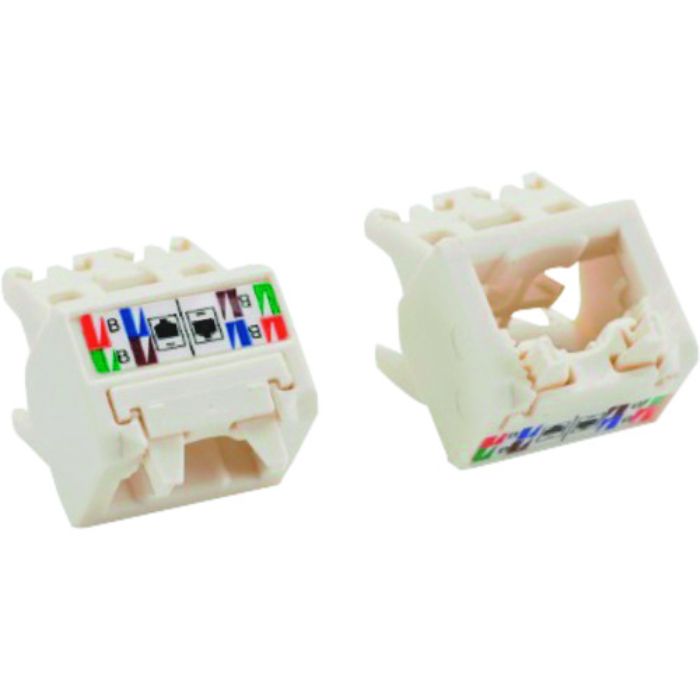 PANDUIT Mini-Com モジュラージャックTGタイプ用 上下45度アングルキャップ カテゴリ6 オフホワイト 10個入(Tcode:1949183)