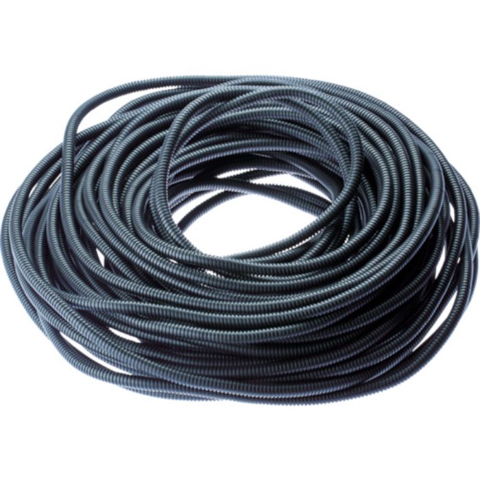 PANDUIT コルゲートチューブ 耐熱性ナイロン6 スリット付黒 内径23.2 30.48m(Tcode:4401441)