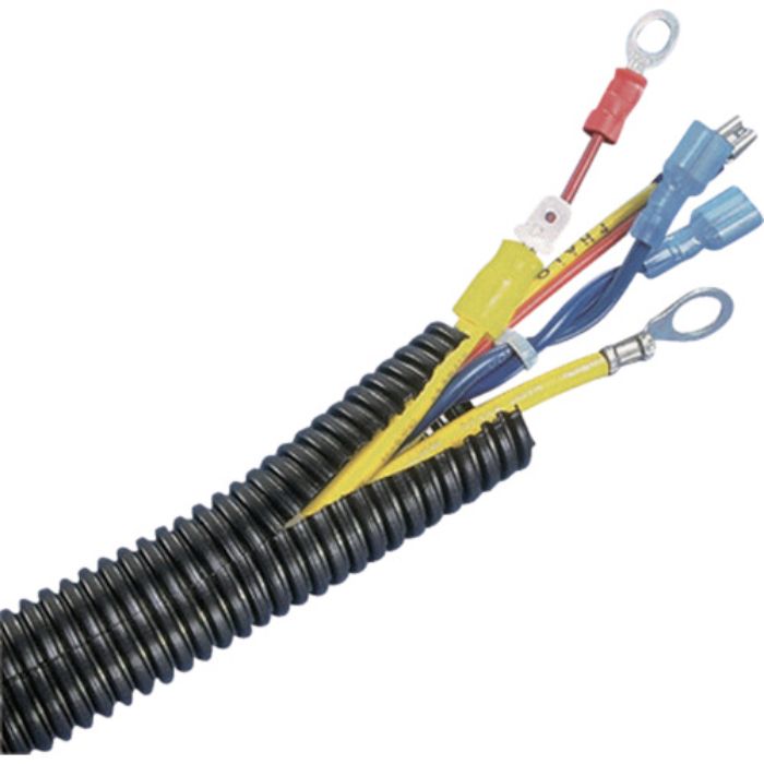 PANDUIT コルゲートチューブ ポリエチレン スリット付き 黒 内径40mm 3.04m(Tcode:8146533)
