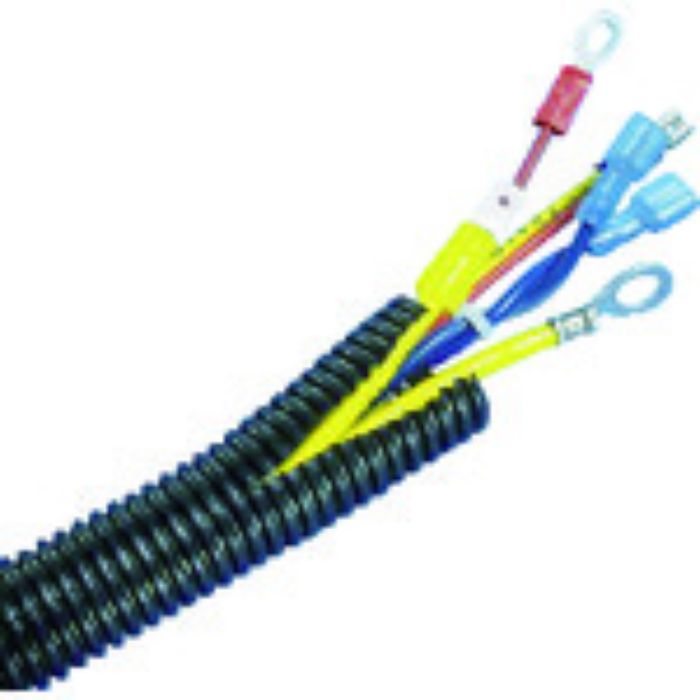 PANDUIT コルゲートチューブ ポリエチレン スリット付き 黒 内径7.2mm 30.48m(Tcode:4401476)