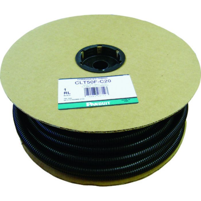 PANDUIT コルゲートチューブ ポリエチレン スリット付き 黒 内径13mm 30.48m(Tcode:4401531)