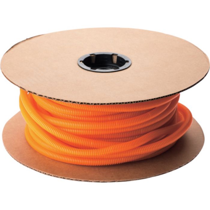 PANDUIT コルゲートチューブ ポリエチレン スリットなし オレンジ(Tcode:1135857)