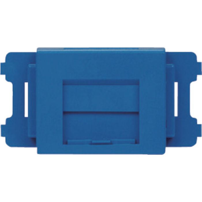 PANDUIT JISプレート用シャッター付きアダプタ 青 (10個入)(Tcode:8146582)