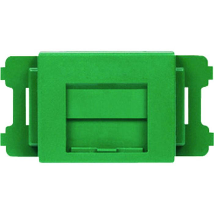 PANDUIT JISプレート用シャッター付きアダプタ 緑 (10個入)(Tcode:8146583)