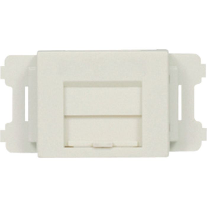 PANDUIT JISプレート用シャッター付きアダプタ 白 (10個入)(Tcode:8146584)