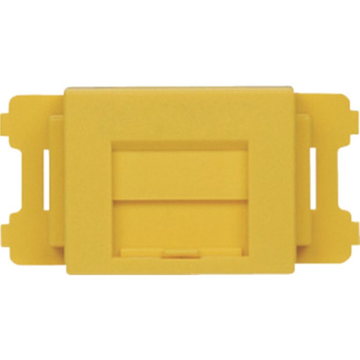 PANDUIT JISプレート用シャッター付きアダプタ 黄 (10個入)(Tcode:8146587)