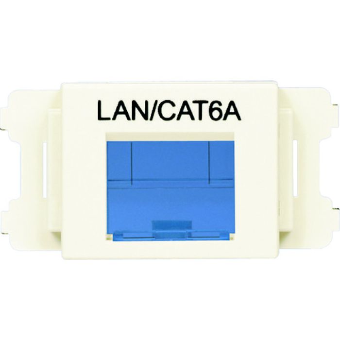 PANDUIT JISプレート用シャッター付きアダプタ オフホワイト LAN・CAT6A (10個入)(Tcode:8257251)