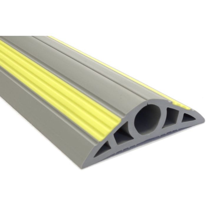 大研 ケーブルプロテクタ2 40x4M グレー(黄色ライン入り)(Tcode:2503176)