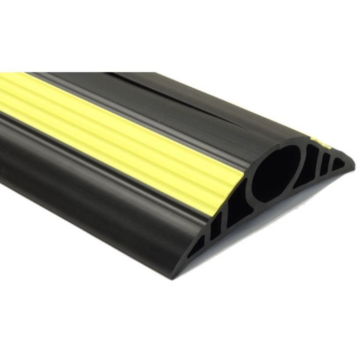 大研 ケーブルプロテクタ2 50x1M ブラック(黄色ライン入り)(Tcode:1948957)