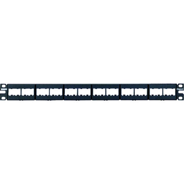 PANDUIT モジュラーパッチパネル枠 4ポートフェースプレートタイプ 24ポート 1U CPP24WBLY(Tcode:8281472)