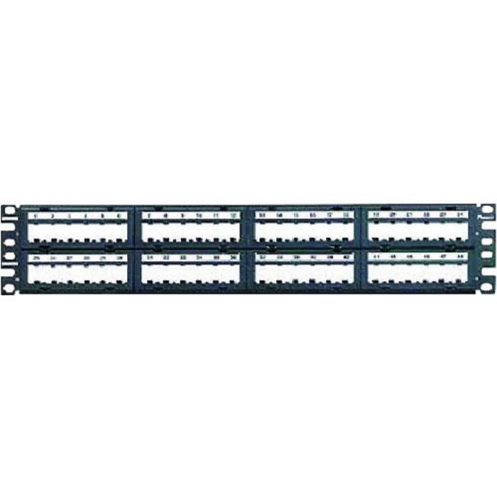 PANDUIT モジュラーパッチパネル枠 6ポートフェースプレートタイプ 48ポート 2U CPPL48M6BLY(Tcode:1280413)