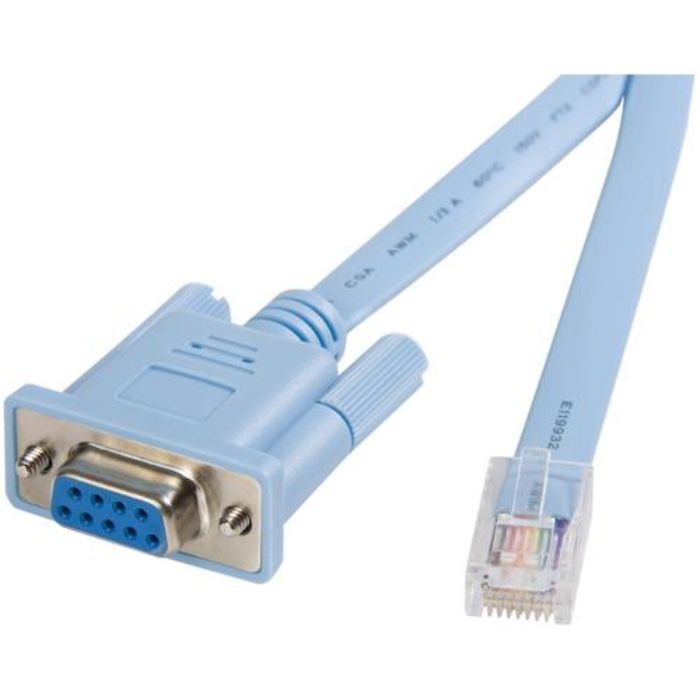 スターテック Ciscoルータ用コンソールケーブル/RJ45 - D-Sub9ピン (F-M)/1.8m(Tcode:4931337)