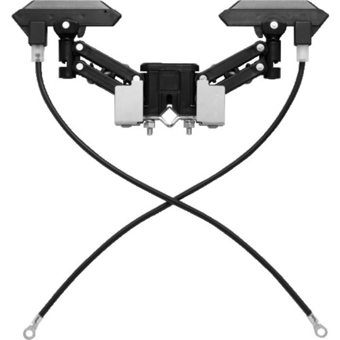 Panasonic 集電アーム 平型接続端子付 タンデム型 角棒用 定格:1P600V20A×2(Tcode:8356330)