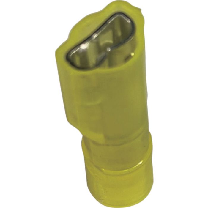 ストロングホールド ナイロン完全絶縁被覆付圧着端子 メス型 電線サイズ:AWG12〜10/3.5〜5.5sq 250タブ用 25個入り EDNF10-250FI-Q(Tcode:2497975)