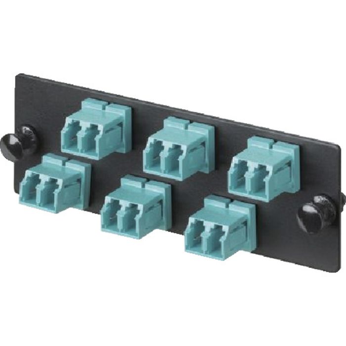 PANDUIT 光ファイバー LCアダプタパネル デュプレックス 12芯 OM3/OM4 FAP6WAQDLCZ(Tcode:3618634)