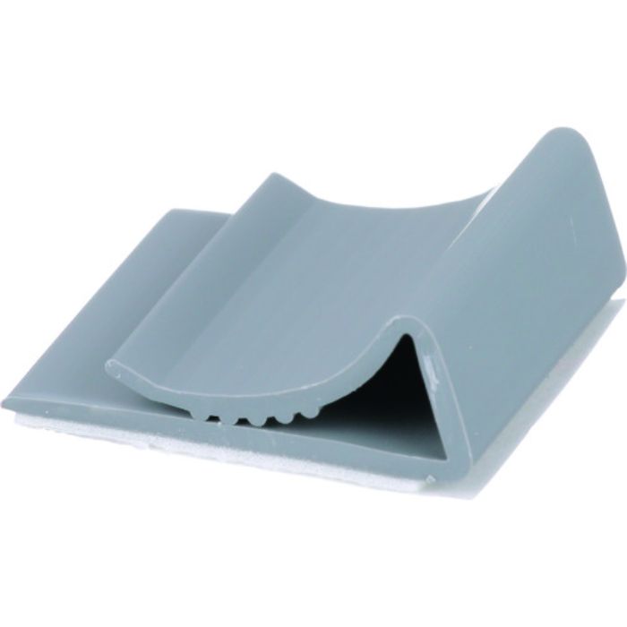 PANDUIT フラットケーブル固定具 ゴム系粘着テープ付き グレー(100個)(Tcode:8180237)