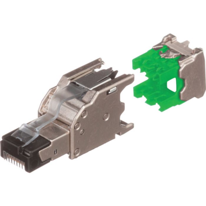 PANDUIT PROFINET カテゴリ5Eかんたん成端シールドモジュラープラグ 適用導線:22AWG単線・撚り線シールドケーブル 1個入り FPE6X88MTG(Tcode:2493908)
