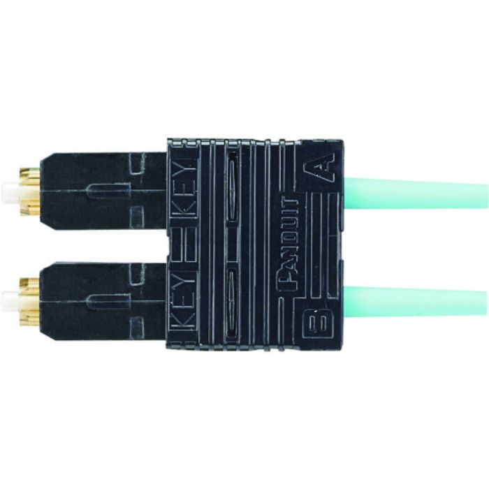 PANDUIT 研磨済みSC光コネクタ デュプレックス OM3/OM4 アクア(Tcode:1135794)