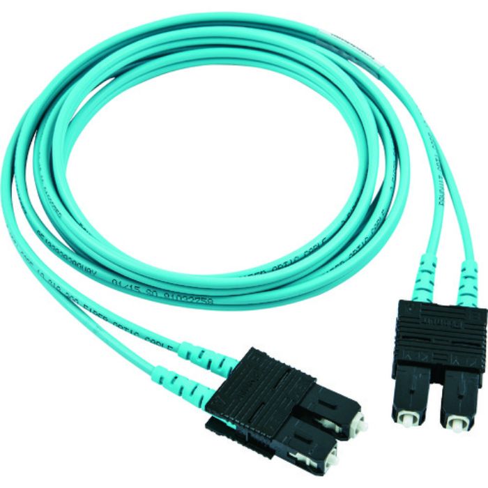 PANDUIT 光ファイバーパッチコード OM3(低損失タイプ) 両端SCデュプレックス LSZH 10m(Tcode:1949247)