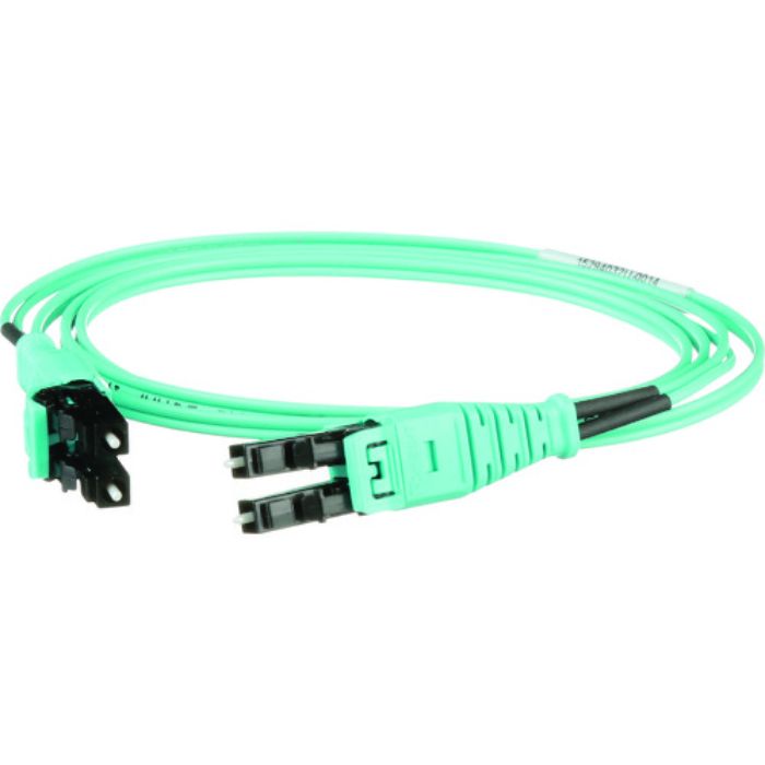 PANDUIT プッシュブル式LCデュプレックス光ファイバーパッチコード ライザー OM3 10m 1本入(Tcode:1949258)