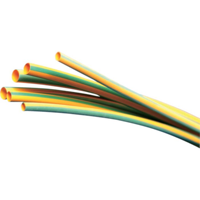 PANDUIT 熱収縮チューブ イエローグリーン (5本入)(Tcode:7313675)