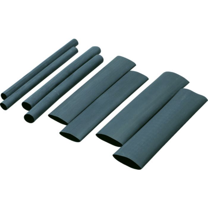 PANDUIT 熱収縮チューブ サイズコンビネーションパック ラージタイプ 黒(Tcode:2522241)