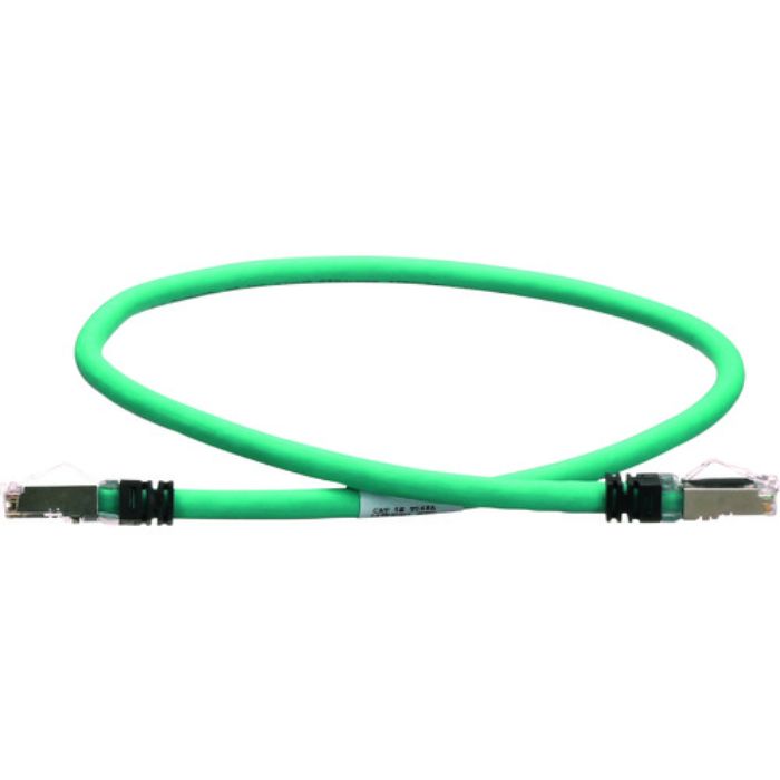 PANDUIT CAT5E 高ノイズ対応産業用LANケーブル 緑青 1m(Tcode:1494738)