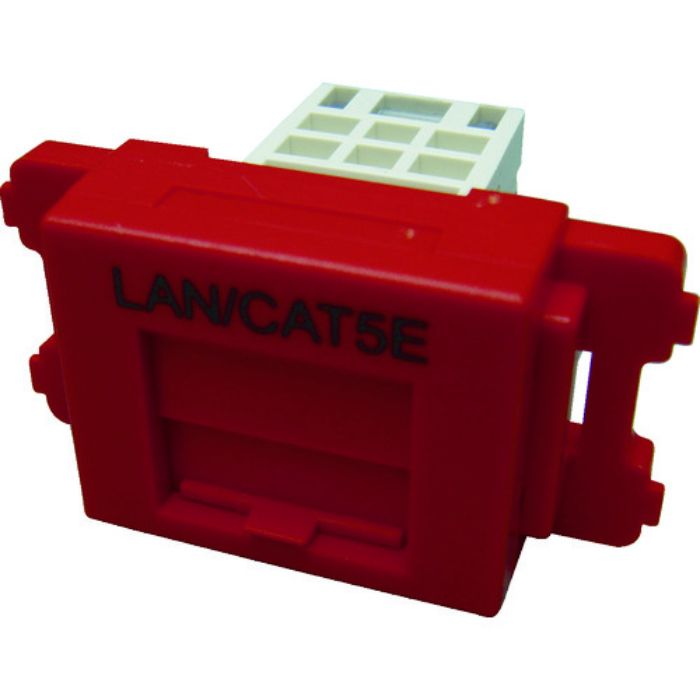 PANDUIT カテゴリ5EJISプレート用ジャックキット 赤(Tcode:4694996)