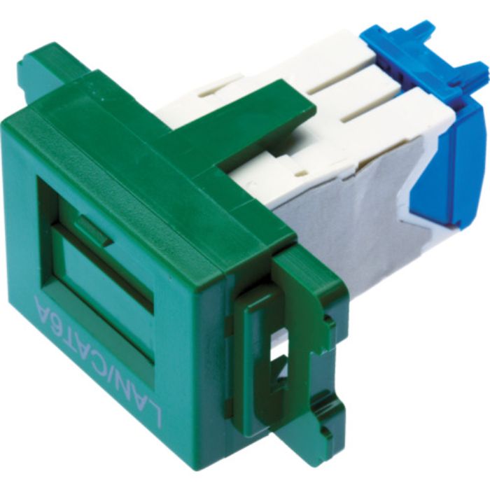 PANDUIT カテゴリ6AJISプレート用ジャックキット 緑(Tcode:4754689)