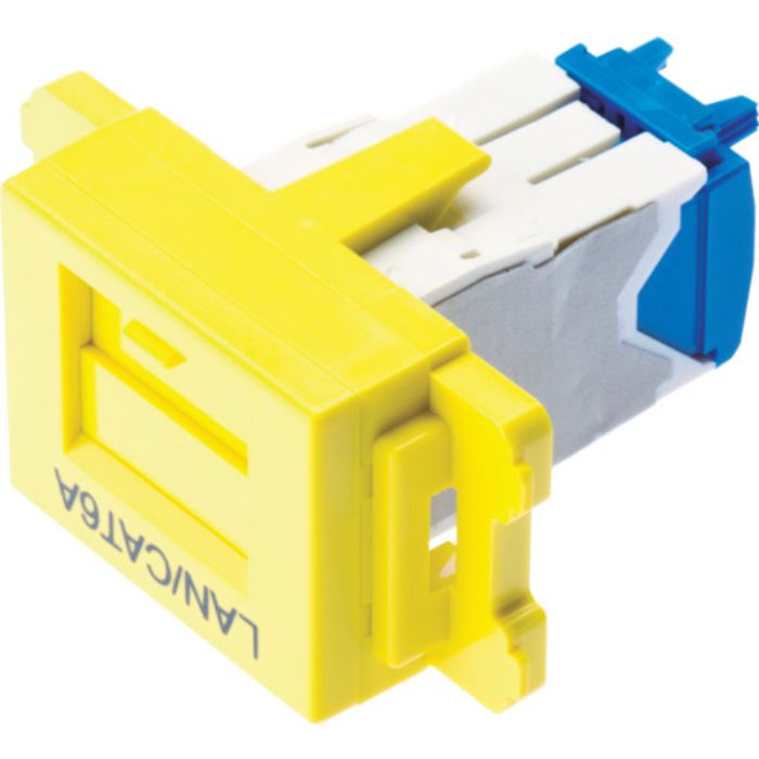 PANDUIT カテゴリ6AJISプレート用ジャックキット 黄(Tcode:4754719)