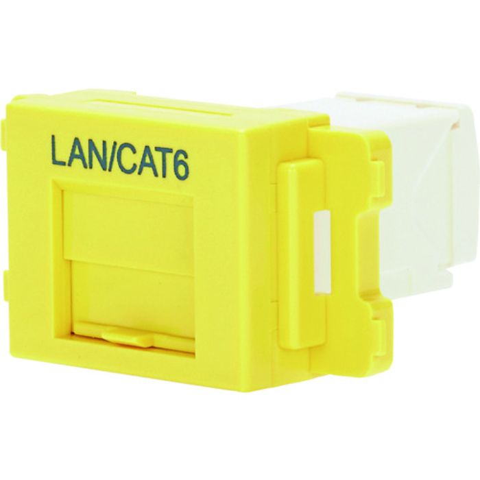 PANDUIT カテゴリ6JISプレート用ジャックキット 黄(Tcode:1235909)
