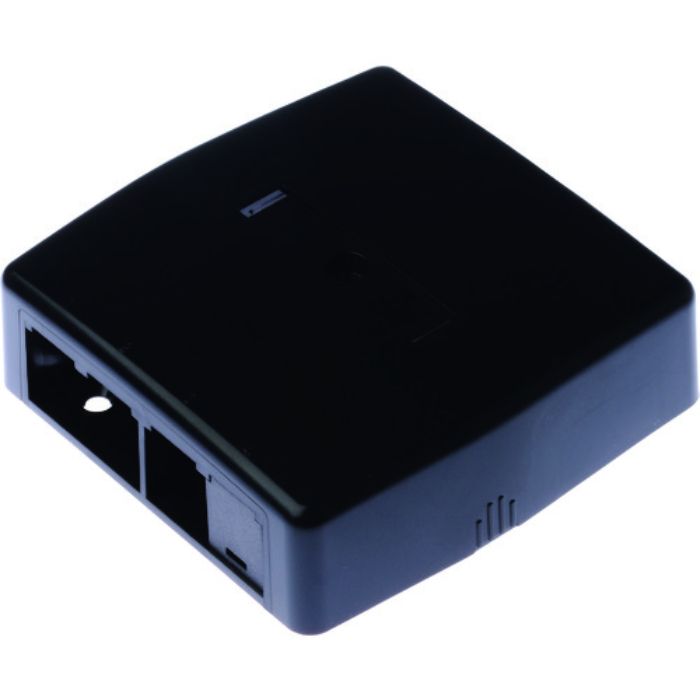 PANDUIT ローゼットボックス シャッターなし 4個口(3ローゼット+1ブランク) 黒 JOQ3B0000BL(Tcode:1477407)